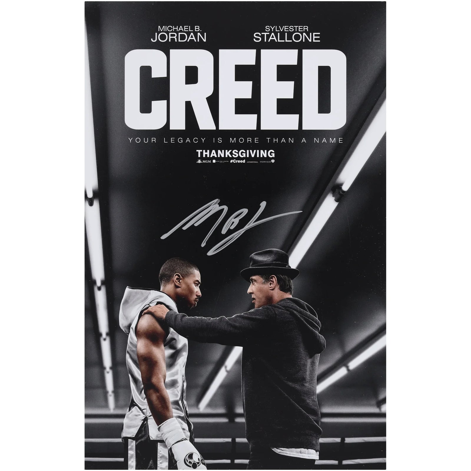 Michael B. Jordan Signed Creed Movie Poster | 11 x 17