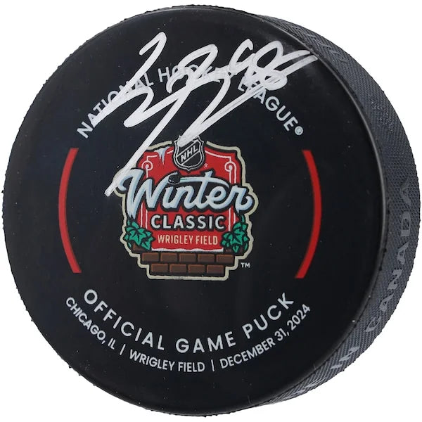 2025 Connor Bedard Signed Chicago Blackhawks Winter Classic Puck | Authenticated