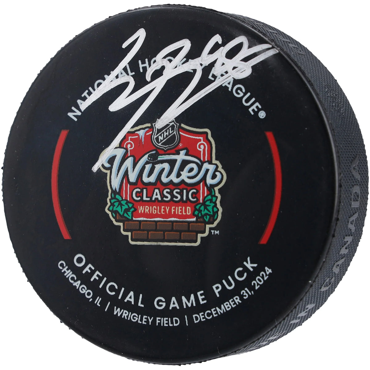 2025 Connor Bedard Signed Chicago Blackhawks Winter Classic Puck | Authenticated