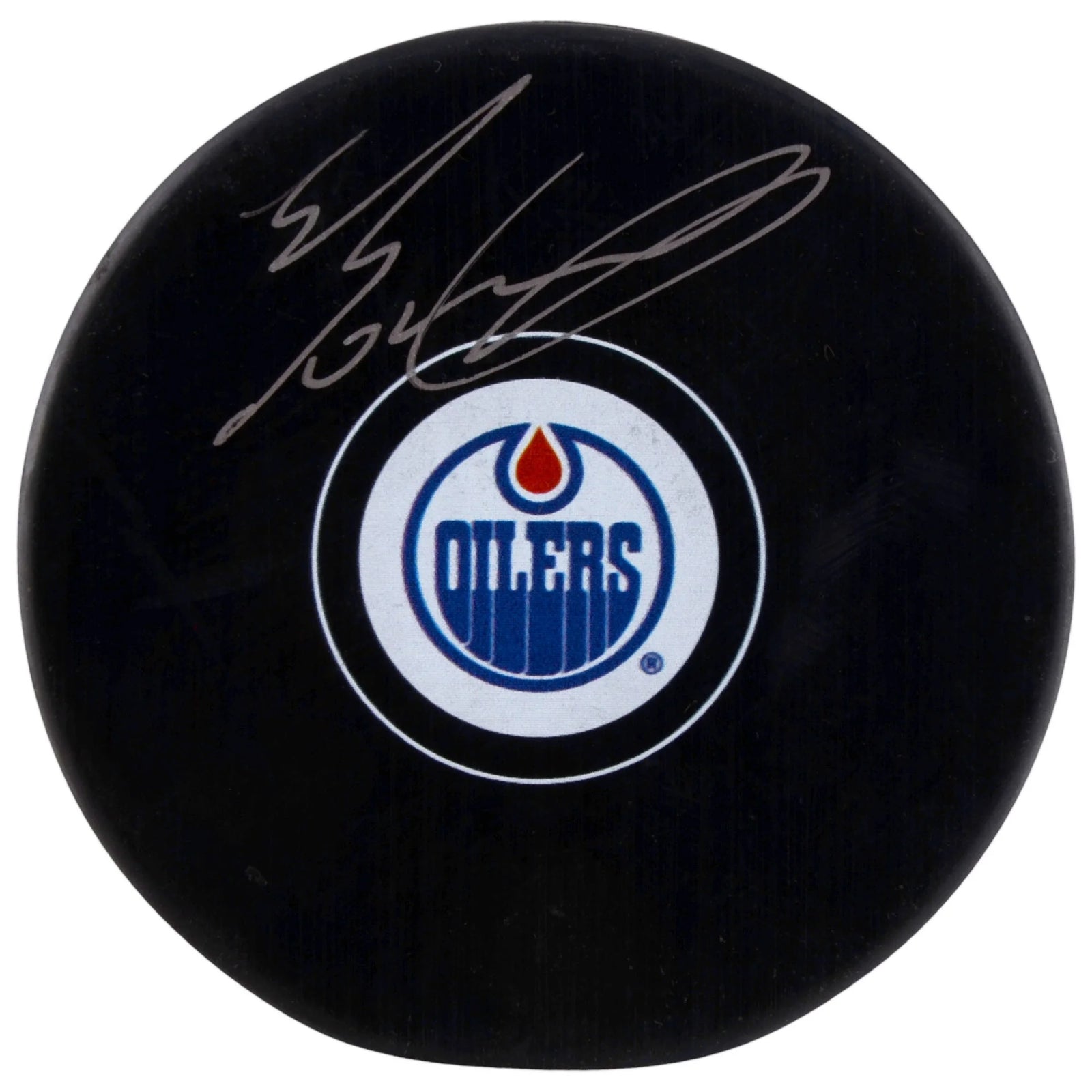 Evan Bouchard Signed Edmonton Oilers Hockey Puck | Authenticated