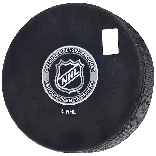 Evan Bouchard Signed Hockey Puck | 100th NHL Game 4/26/22