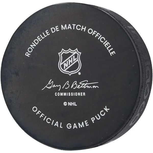 Evan Bouchard Signed 2023 Heritage Classic Game Puck | Edmonton Oilers