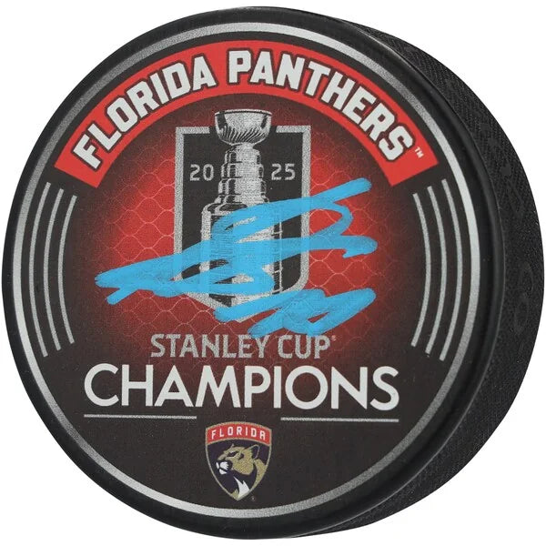 Sergei Bobrovsky Signed Hockey Puck | 2025 Stanley Cup Champions