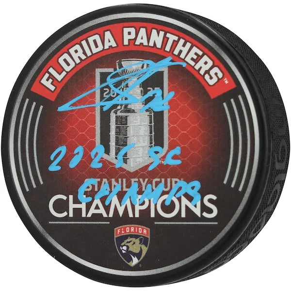 Sergei Bobrovsky Signed Hockey Puck | 2025 Stanley Cup Champions