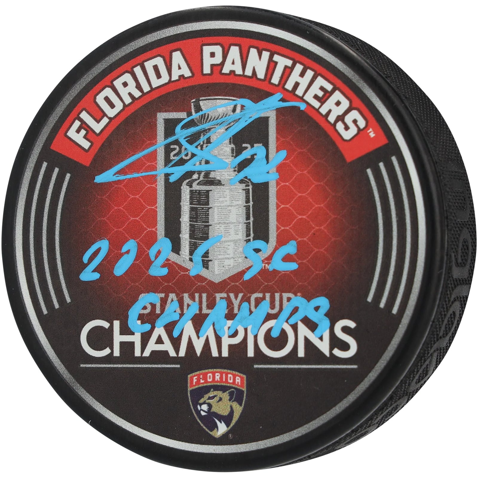 Sergei Bobrovsky Signed Hockey Puck | 2025 Stanley Cup Champions