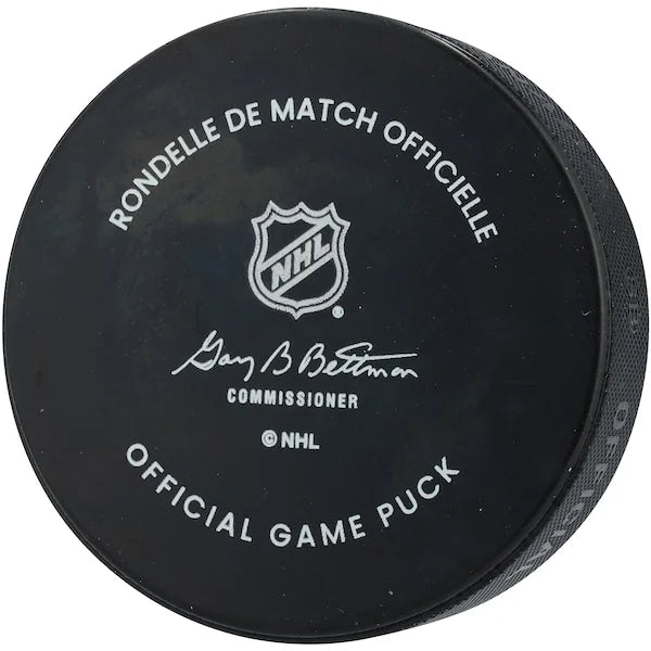 Martin Brodeur Signed New Jersey Devils Official Game Puck | Authenticated