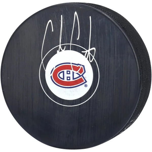 Cole Caufield Signed Montreal Canadiens Hockey Puck | Authenticated