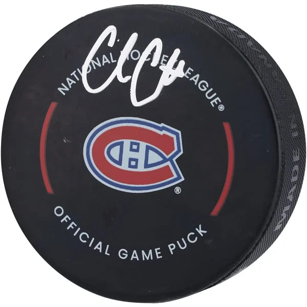 Cole Caufield Signed Montreal Canadiens Official Game Puck | Authenticated