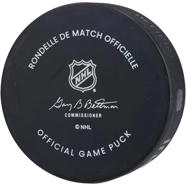 Cole Caufield Signed Montreal Canadiens Official Game Puck | Authenticated