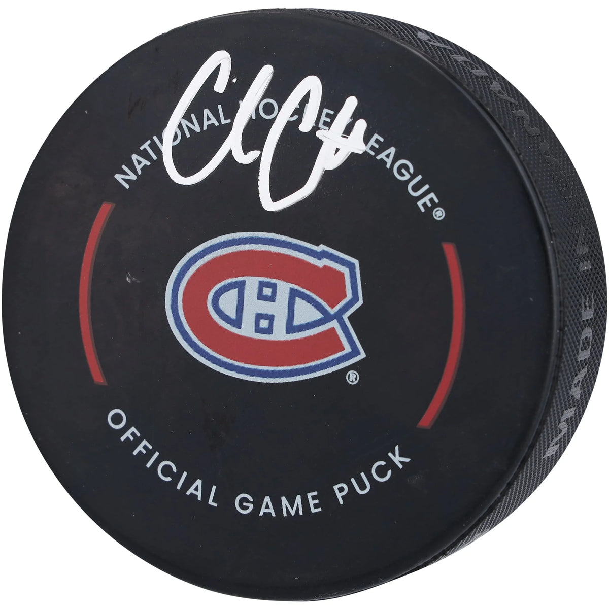 Cole Caufield Signed Montreal Canadiens Official Game Puck | Authenticated