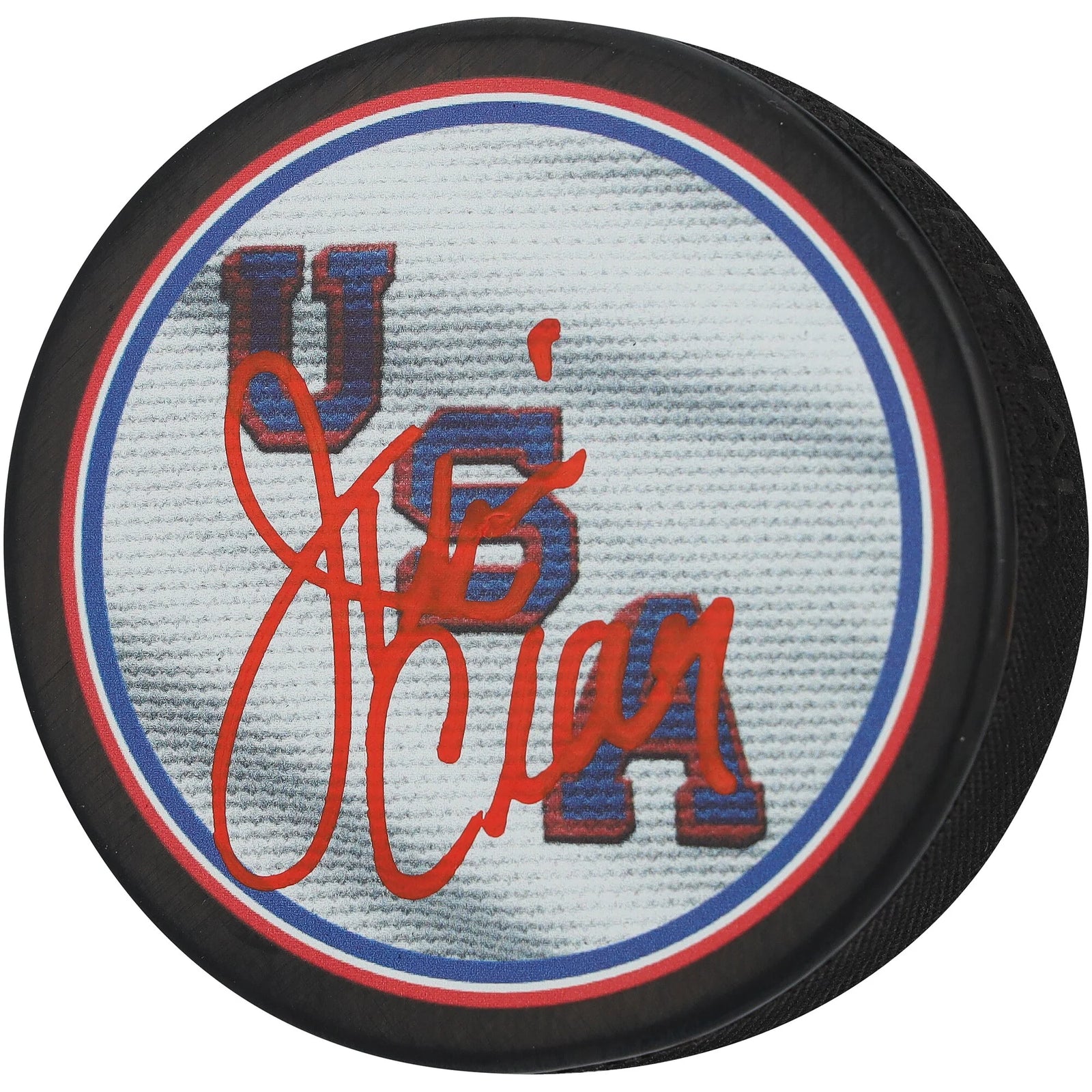 Jim Craig Signed Team USA Hockey Puck | Authenticated