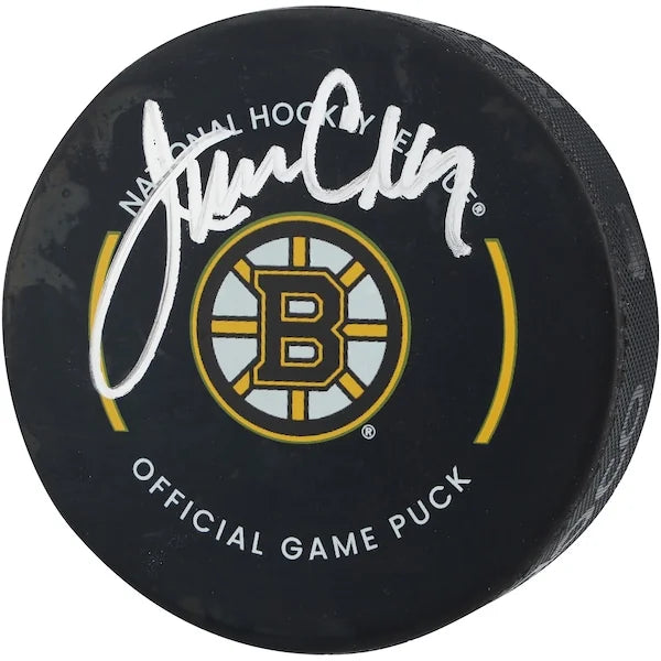 Jim Craig Signed Boston Bruins Official Game Puck | Authenticated