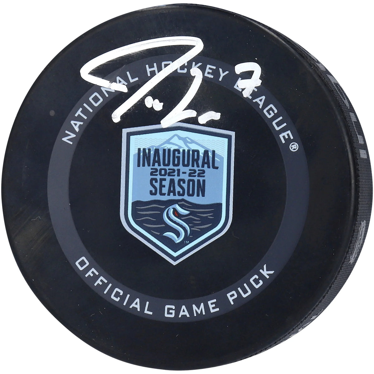 Jordan Eberle Signed Seattle Kraken Game Puck | 2021-22 Inaugural Season