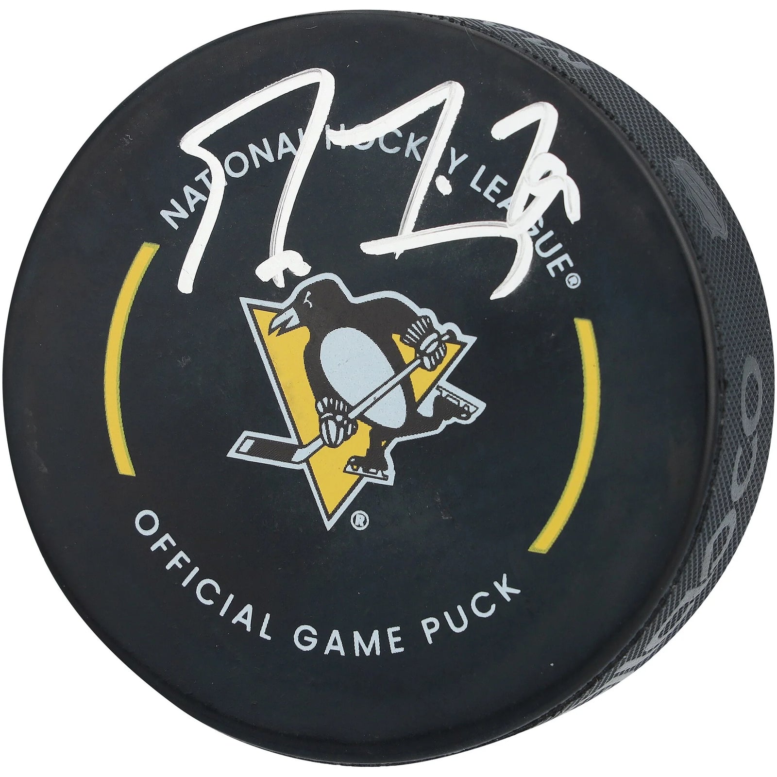 Marc-Andre Fleury Pittsburgh Penguins Autographed Fanatics Authentic Official Game Puck - F