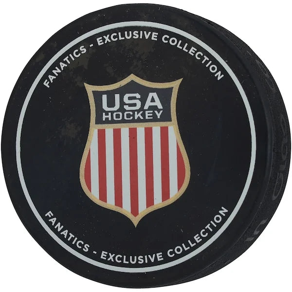 Jake Guentzel Signed Team USA Hockey Puck | 2026 Olympics Gold Medal Inscription