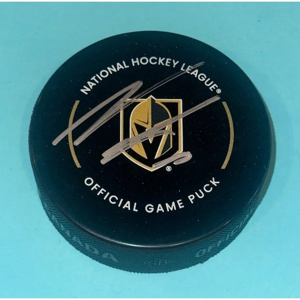 Noah Hanifin Signed Vegas Golden Knights Game Puck | Beckett Authenticated