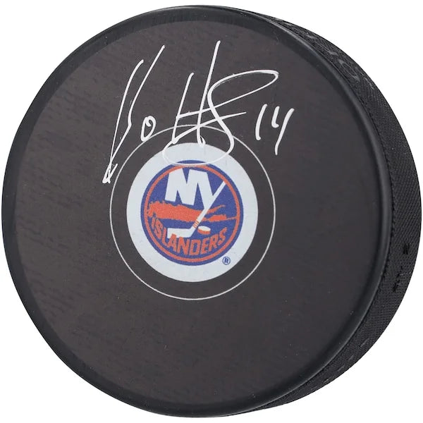 Bo Horvat Signed New York Islanders Hockey Puck | Authenticated