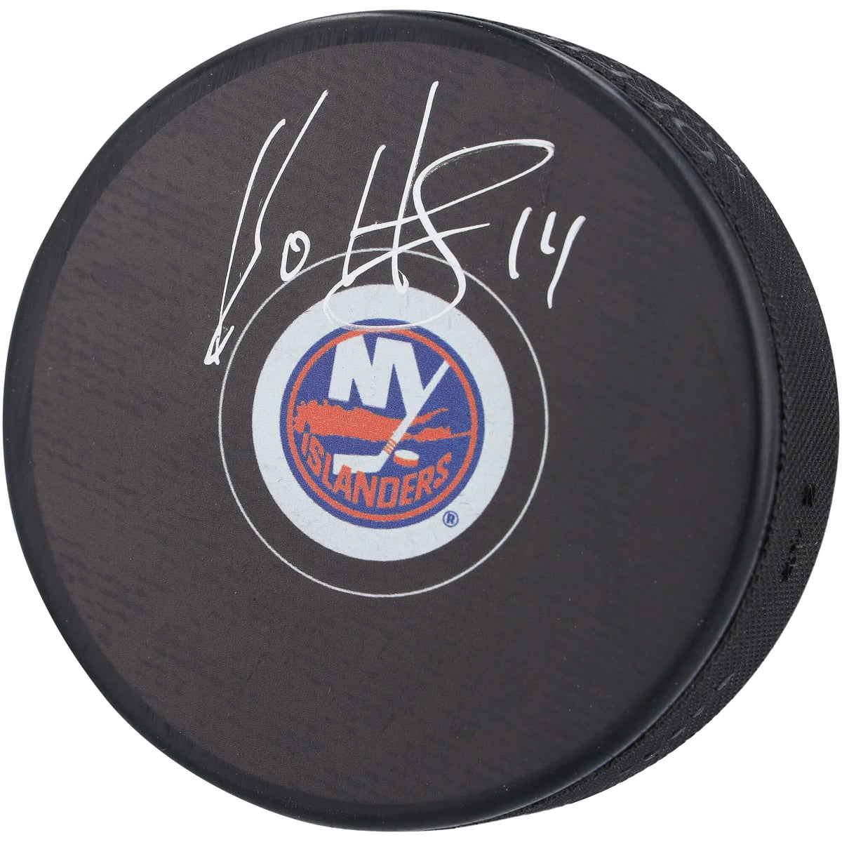 Bo Horvat Signed New York Islanders Hockey Puck | Authenticated
