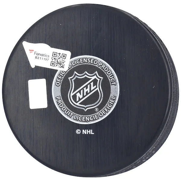 Luke Hughes Signed Hockey Puck | New Jersey Devils