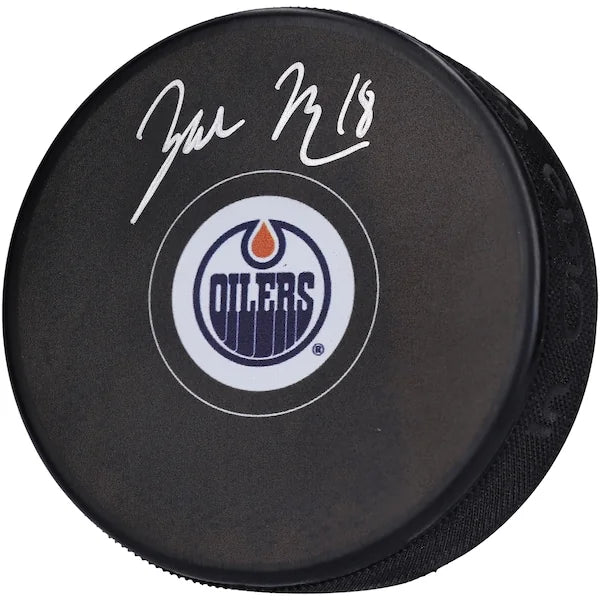 Zach Hyman Signed Edmonton Oilers Hockey Puck | Authenticated