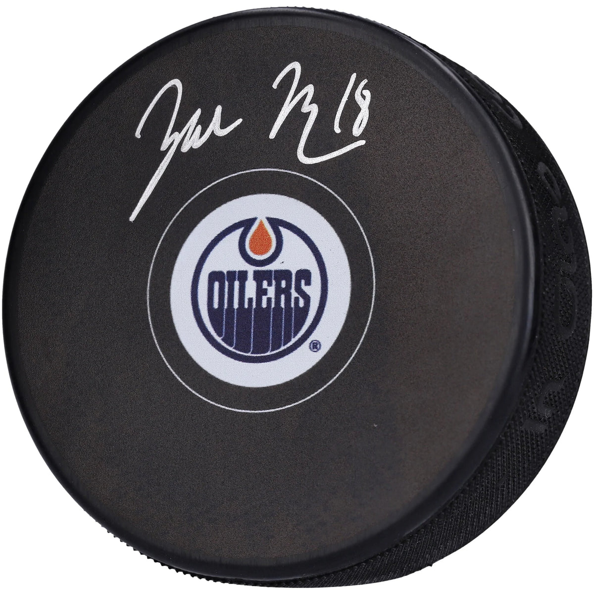 Zach Hyman Signed Edmonton Oilers Hockey Puck | Authenticated