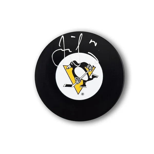 Jaromir Jagr Signed Pittsburgh Penguins Hockey Puck | Authenticated