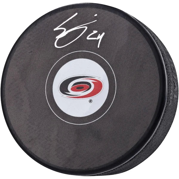 Seth Jarvis Signed Hockey Puck | Carolina Hurricanes