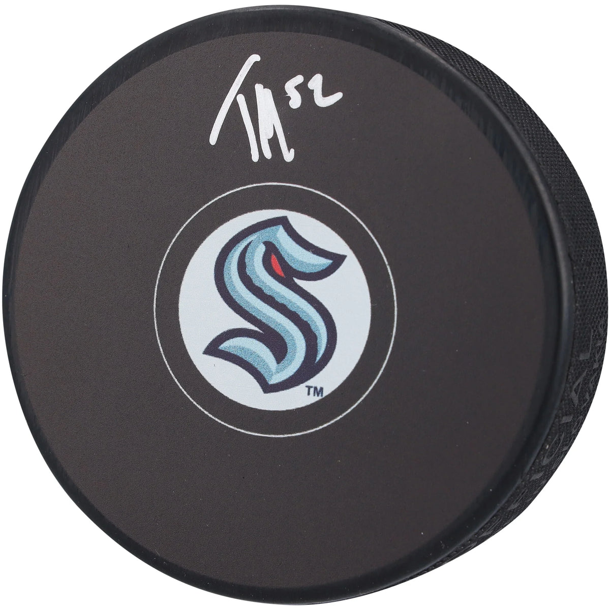 Tye Kartye Seattle Kraken Autographed Hockey Puck - S
