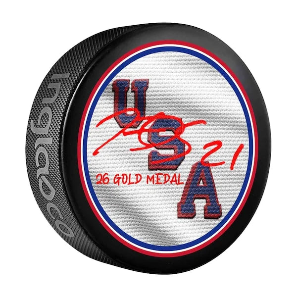 Hilary Knight Signed 2026 Olympic Hockey Puck | Team USA Gold Medal
