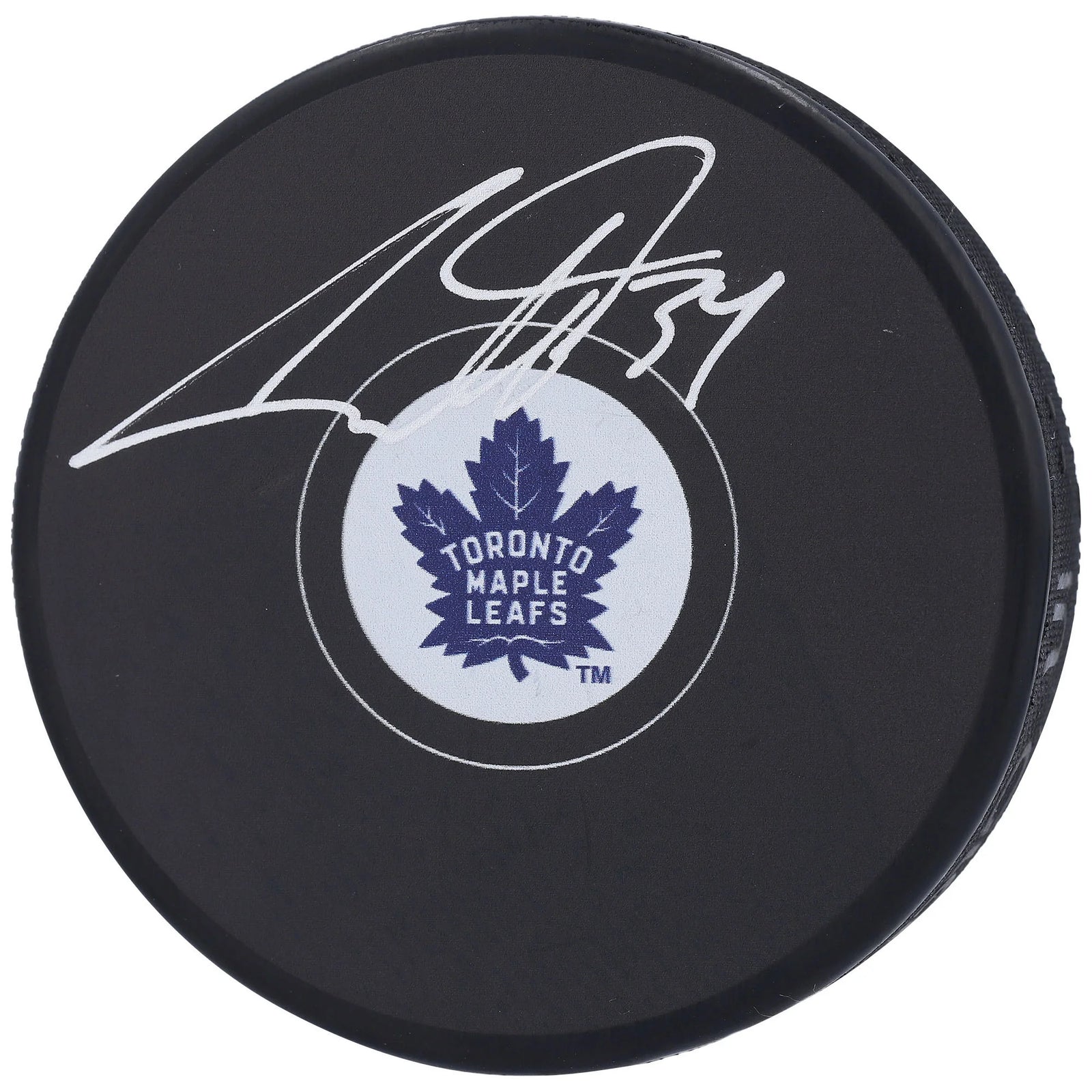 Auston Matthews Toronto Maple Leafs Autographed Hockey Puck - S