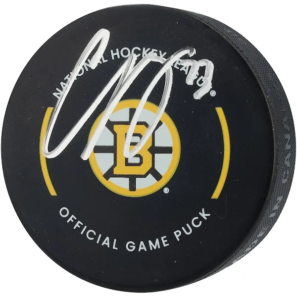 Charlie McAvoy Signed Boston Bruins Official Game Puck | Authenticated