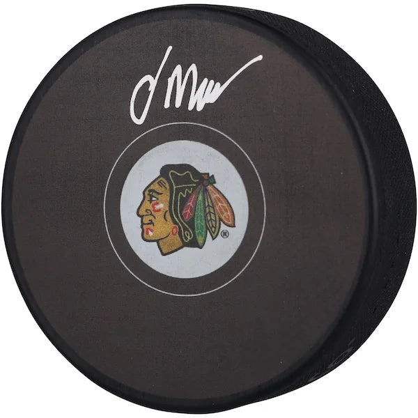 Oliver Moore Chicago Blackhawks Autographed Hockey Puck - S