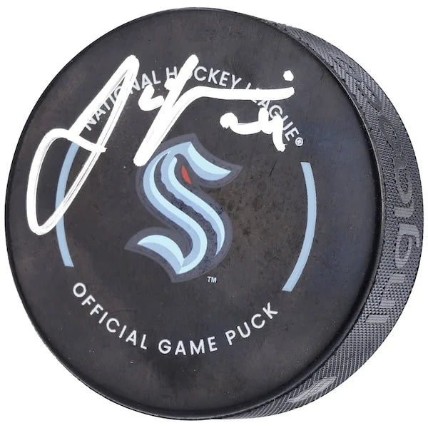 Jamie Oleksiak Signed Seattle Kraken Official Game Puck | 2022