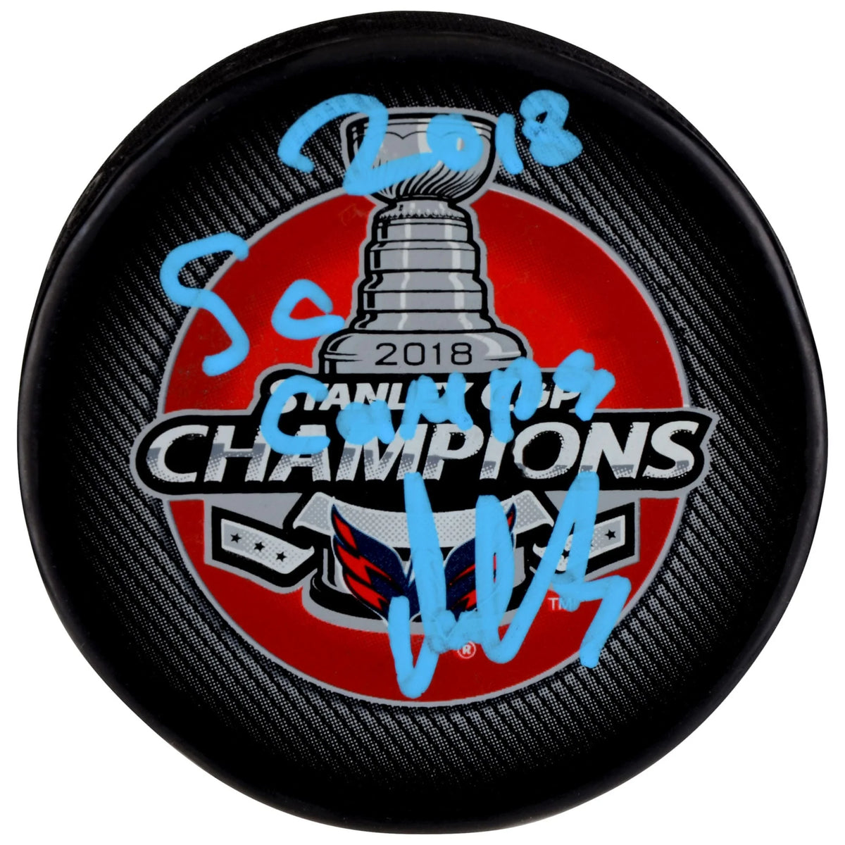 Alex Ovechkin Signed 2018 Stanley Cup Champions Hockey Puck | Inscribed