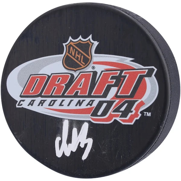 Alex Ovechkin Signed 2004 NHL Draft Logo Hockey Puck | Washington Capitals