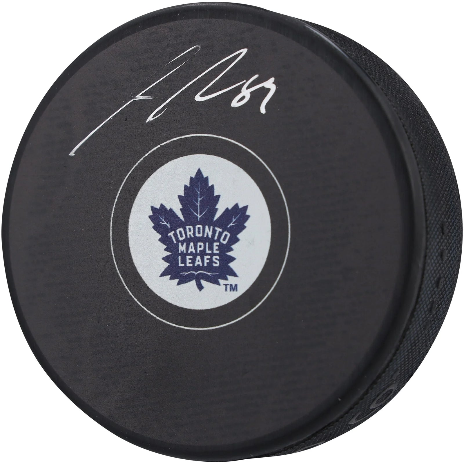 Nick Robertson Toronto Maple Leafs Autographed Hockey Puck - S