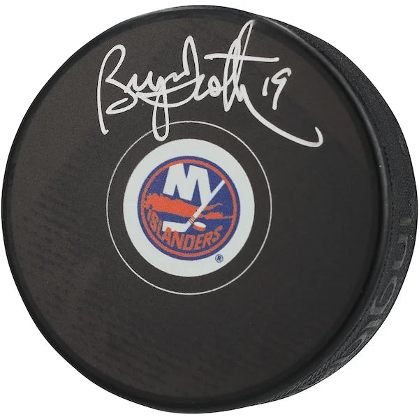 Bryan Trottier Signed New York Islanders Hockey Puck | Authenticated