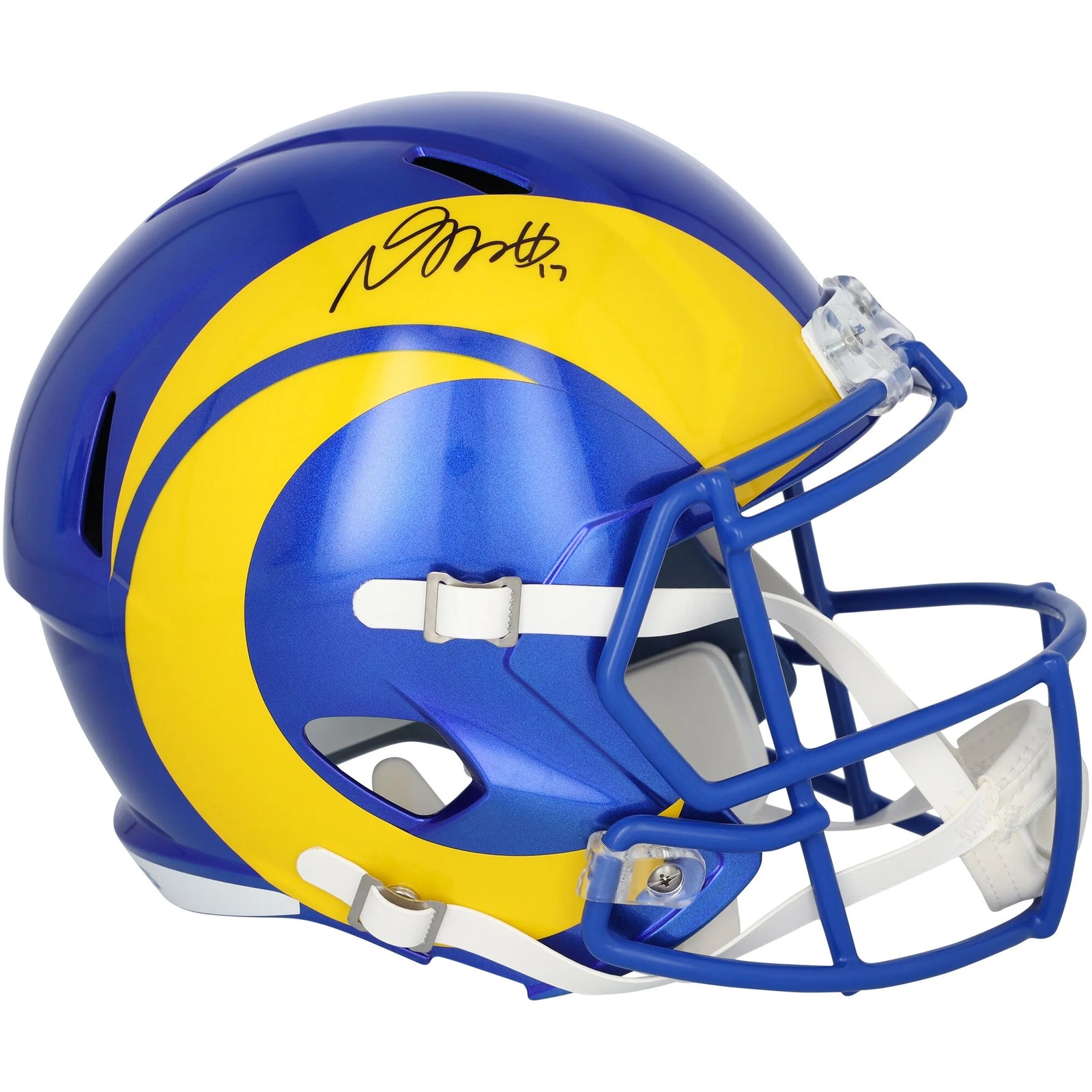 Davante Adams Signed Riddell Speed Replica Helmet | Los Angeles Rams