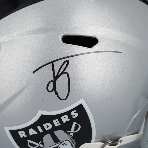 Jack Bech Signed Las Vegas Raiders Riddell Speed Replica Helmet | Authenticated