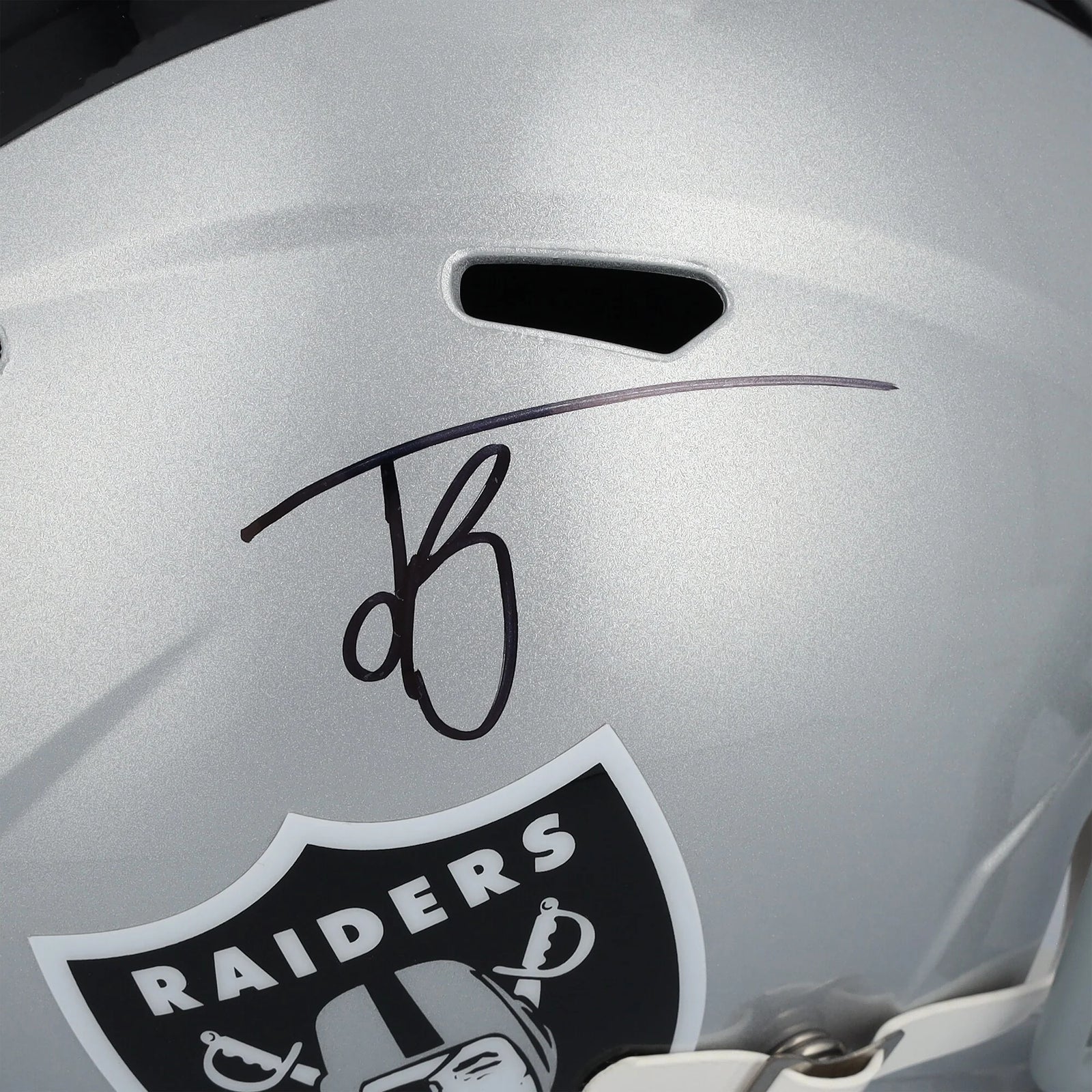 Jack Bech Signed Las Vegas Raiders Riddell Speed Replica Helmet | Authenticated
