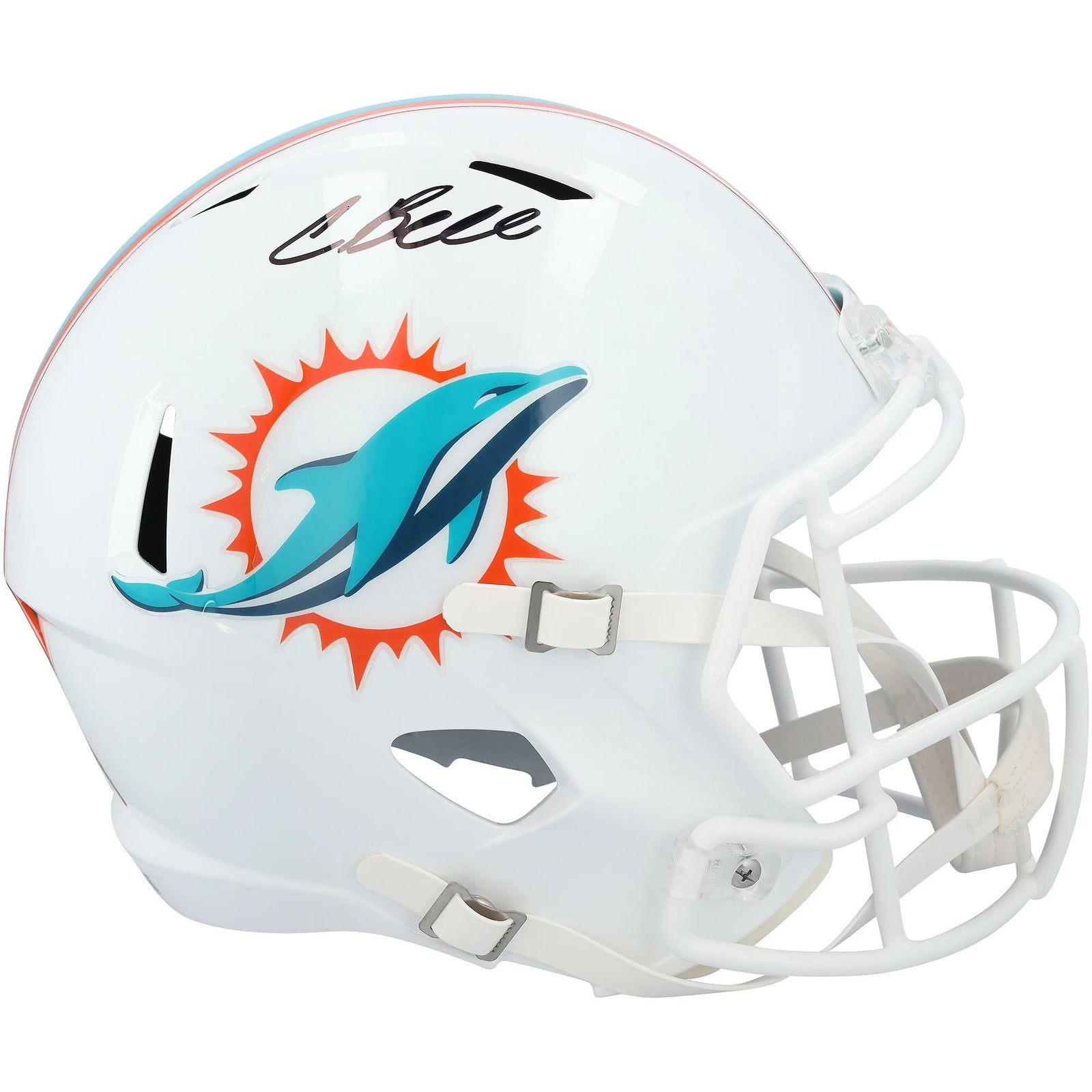 Chris Bell Signed Miami Dolphins Riddell Speed Replica Helmet | Authenticated