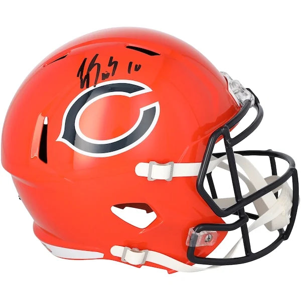 Luther Burden III Signed Chicago Bears Riddell Helmet | 2022 Alternate