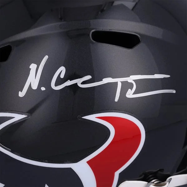 Nico Collins Signed Houston Texans Riddell Speed Replica Helmet | WRHLTCO0100