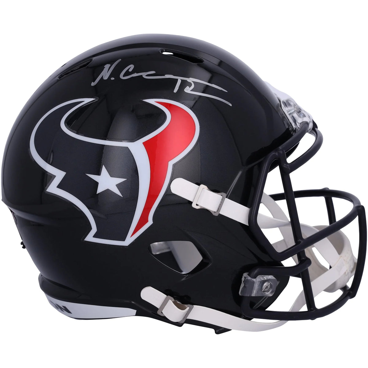 Nico Collins Signed Houston Texans Riddell Speed Replica Helmet | WRHLTCO0100