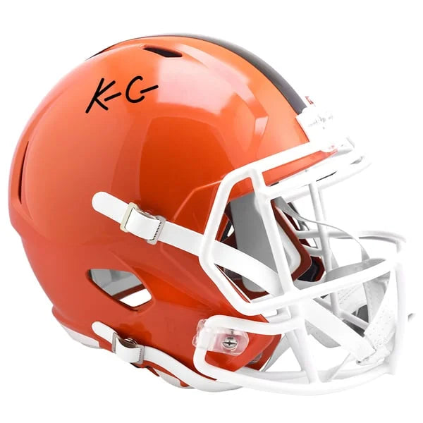 KC Concepcion Signed Cleveland Browns Riddell Speed Replica Helmet | WRHLTCO0106