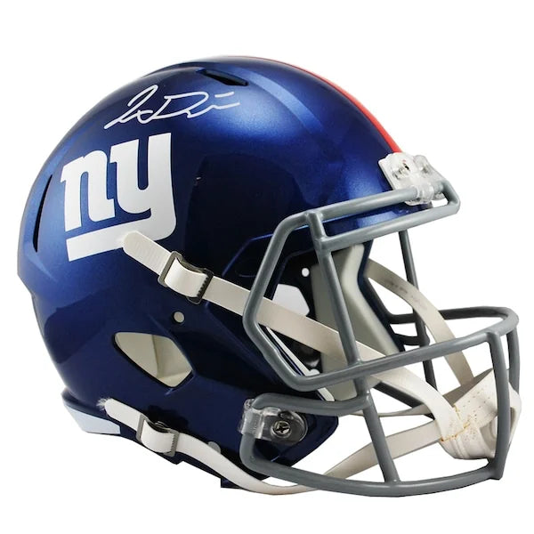 Jaxson Dart Signed New York Giants Riddell Speed Replica Helmet