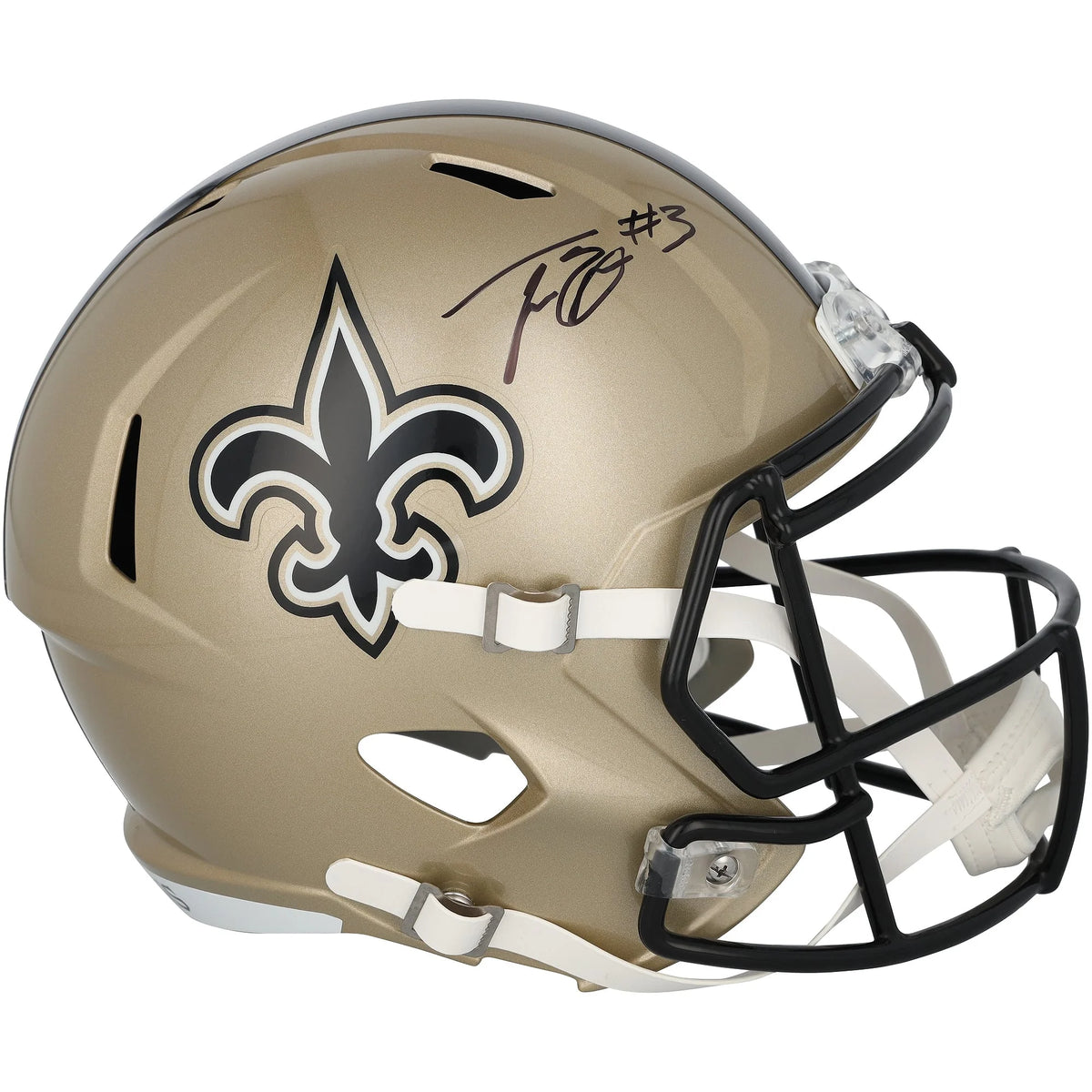 Travis Etienne Jr Signed Riddell Speed Replica Helmet | New Orleans Saints | WRHLTET0004