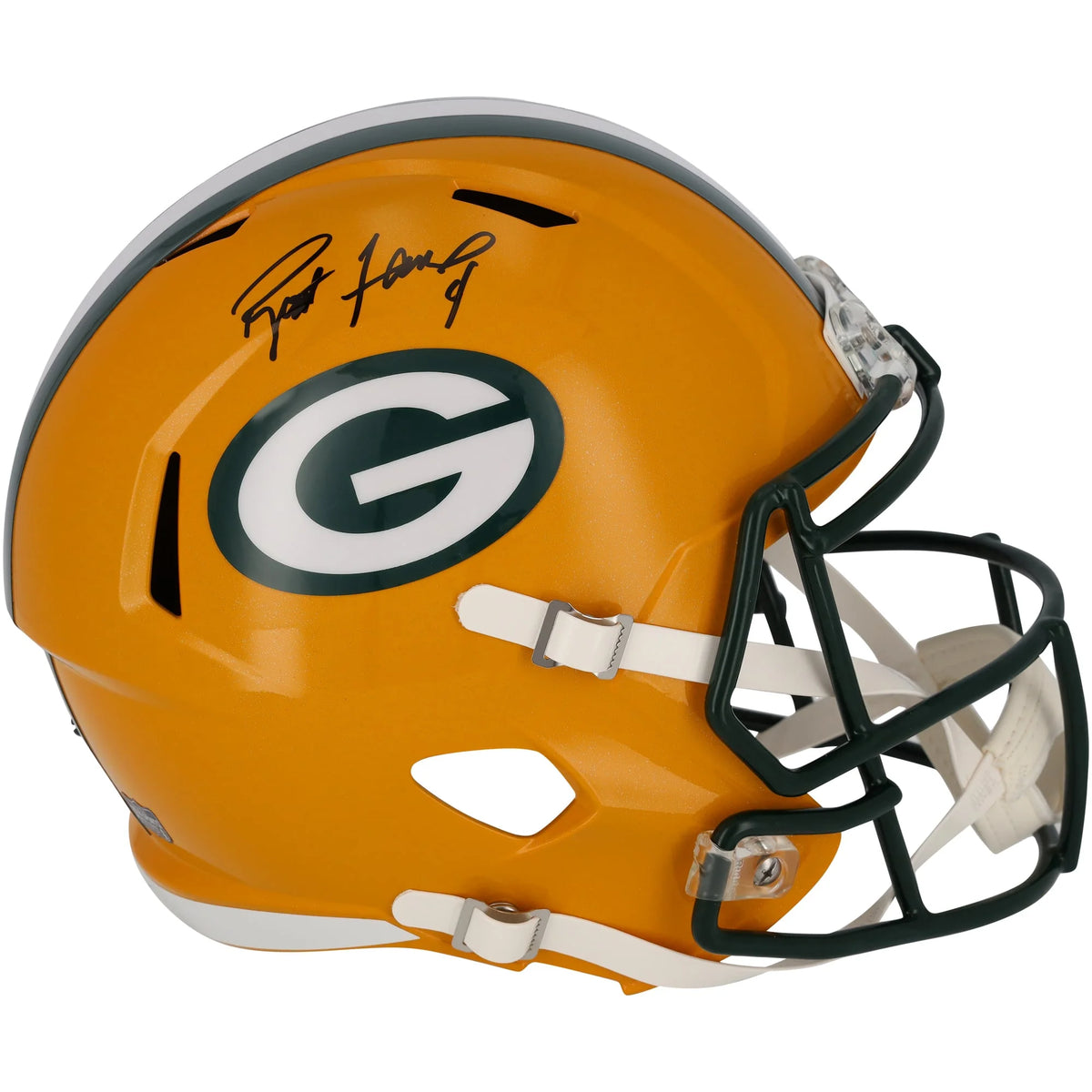 Brett Favre Signed Riddell Speed Replica Helmet | Green Bay Packers | WRHLTFA0013