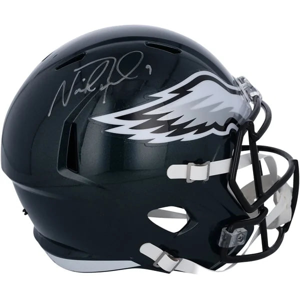 Nick Foles Signed Philadelphia Eagles Riddell Speed Replica Helmet | Super | WRHLTFO0037