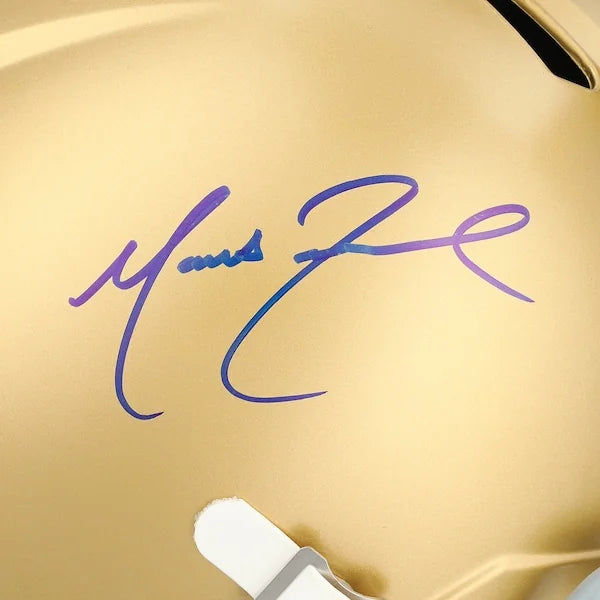 Marcus Freeman Signed Notre Dame Fighting Irish Riddell Speed Replica Helmet | Authenticat